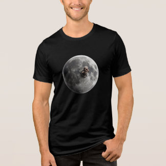 T-shirt En Tri-matière Lune Ver Surrealiste Pleine Lune Art Spatial