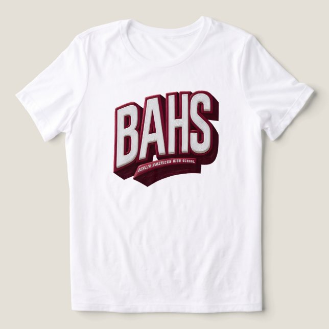 T-shirt En Tri-matière Lycée américain de Berlin - BAHS (Design Recto)