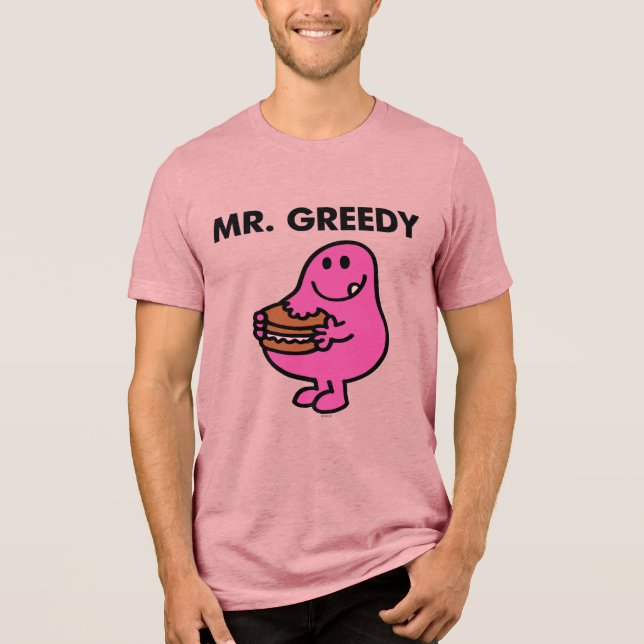 T-shirt En Tri-matière M. Greedy Mange Du Gâteau (Recto)