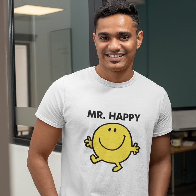 T-shirt En Tri-matière M. Happy | Danse et sourire (Person wearing shirt)