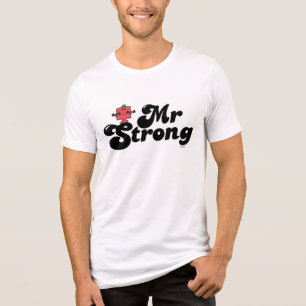 T-shirt En Tri-matière M. Strong   Poids et lettres bulles