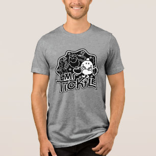 T-shirt En Tri-matière M. Tickle   Black & White Fun