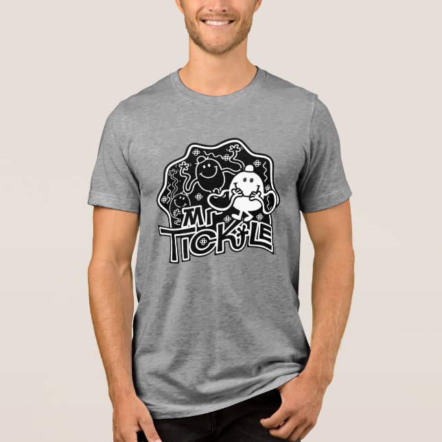 T-shirt En Tri-matière M. Tickle | Black & White Fun (Recto)