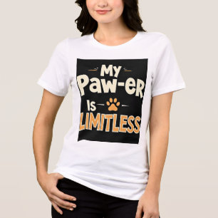 T-shirt En Tri-matière Ma Puissance De Patte Est Illimitée