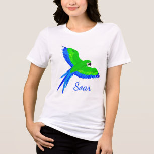 T-shirt En Tri-matière Macao vert et bleu en vol