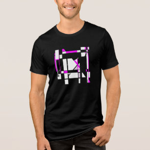 T-shirt En Tri-matière Magenta White Art Gameboard Géométrique MCM