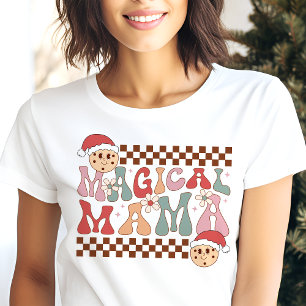 T-shirt En Tri-matière Magical Mama Noël Rétro