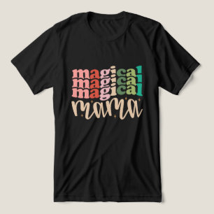 T-shirt En Tri-matière Magique Mama Retro Jours fériés Super de Noël