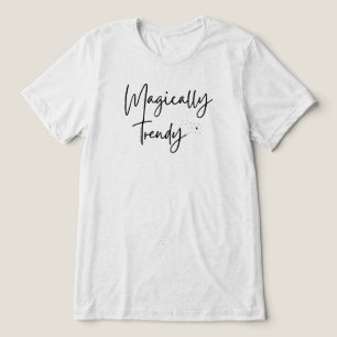 T-shirt En Tri-matière Magiquement tendance avec baguette, étoiles & étin