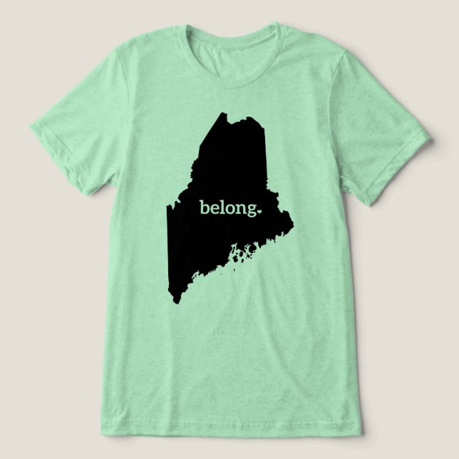 T-shirt En Tri-matière Maine Map Belong, State Pride (Design Recto)