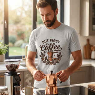 T-shirt En Tri-matière Mais d'abord du café
