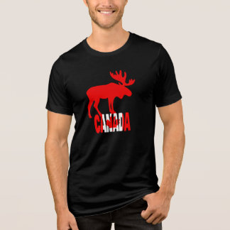 T-shirt En Tri-matière Majestic Red Moose Canada Graphic Tee