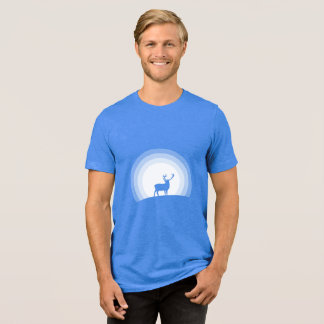 T-shirt En Tri-matière Majestic Stag Silhouette Under Lunar Light