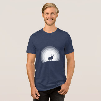 T-shirt En Tri-matière Majestic Stag Silhouette Under Lunar Light