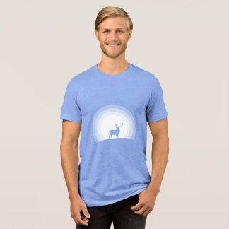 T-shirt En Tri-matière Majestic Stag Silhouette Under Lunar Light