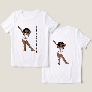 T-shirt En Tri-matière Majorette/Danseuse Pierres Blanches A