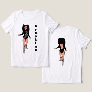 T-shirt En Tri-matière Majorette / Danseuse Tee noir Tigre d'argent B