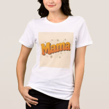Mama Rétro Groovy Années 70 Lettres Bulles Fête de
