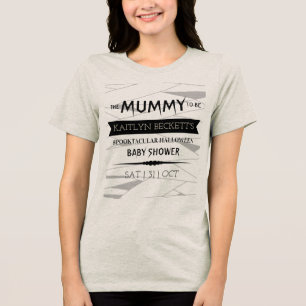 T-shirt En Tri-matière Maman à être Baby shower Halloween