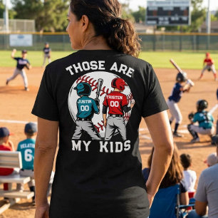 T-shirt En Tri-matière Maman de baseball Enfants Garçons Enfants Personna