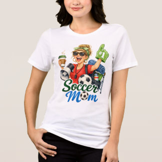 T-shirt En Tri-matière Maman de footballeur drôle