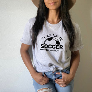 T-shirt En Tri-matière Maman de footballeuse Équipe personnalisée Athleti