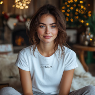 T-shirt En Tri-matière Maman   Modern Mom Kids Noms de la fête des mères