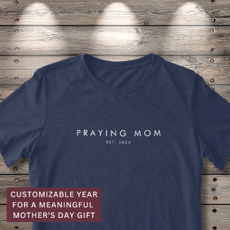 T-shirt En Tri-matière Maman qui prie Année d'établissement Chrétien Mode