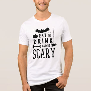T-shirt En Tri-matière manger boire et être effrayant halloween