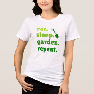 T-shirt En Tri-matière Mangez Jardin de sommeil Répéter Jardin de jardina