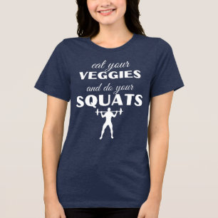 T-shirt En Tri-matière Mangez vos légumes et faites vos squatters amusant