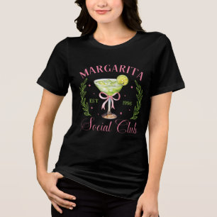 T-shirt En Tri-matière Margarita Social Club – Cocktail de fête amusant