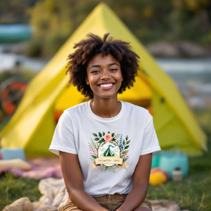 T-shirt En Tri-matière Mariée de camping enterrement de vie de jeune fill