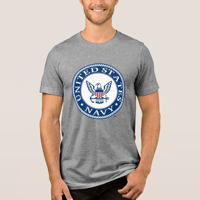 T-shirt En Tri-matière Marine américaine | Navy Alt Emblem (Recto)