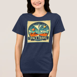 T-shirt En Tri-matière Martini Space Travel 1957 New Worlds Logo
