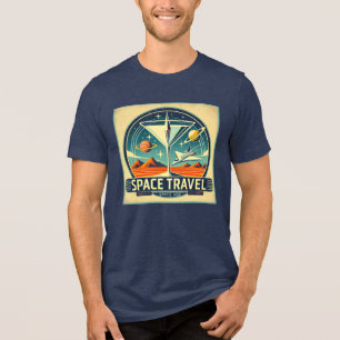 T-shirt En Tri-matière Martini Space Travel 1957 New Worlds Logo