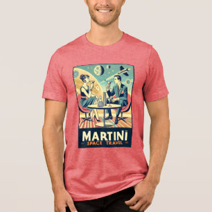T-shirt En Tri-matière Martini Space Travel Affiches de l'équipage de con