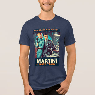 T-shirt En Tri-matière Martini Space Travel Poster SP5 : Agence de Chat N