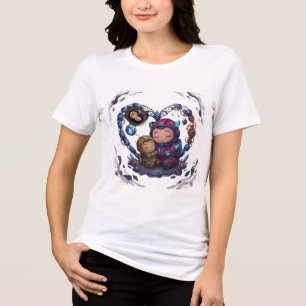 T-shirt En Tri-matière Maternité Cosmique Amour d'Astronaute