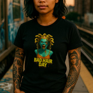 T-shirt En Tri-matière Mauvaise journée des cheveux | Medusa Edition | St