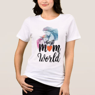 T-shirt En Tri-matière Meilleure maman mondiale