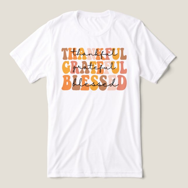 T-shirt En Tri-matière Merci gracieux béni (Design Recto)