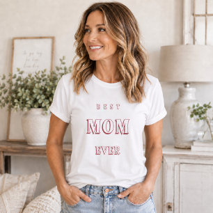 T-shirt En Tri-matière Mère maman la meilleure rose