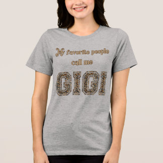 T-shirt En Tri-matière Mes personnes préférées m'appellent Gigi Sequin St