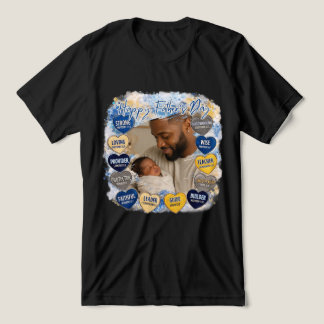 T-shirt En Tri-matière Message du cœur pour la fête des pères