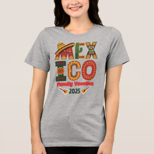 T-shirt En Tri-matière Mexique Famille Vacances Soleil, Amusement & Souve