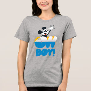 T-shirt En Tri-matière Mickey Mouse Oh Boy ! Décollez !