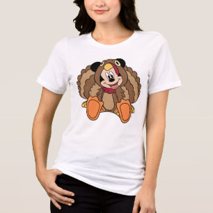 T-shirt En Tri-matière Mickey Mouse Thankesgiving Turquie