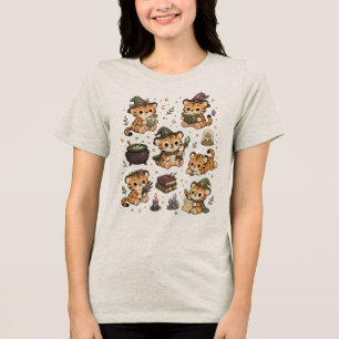 T-shirt En Tri-matière Mignon Esthétique De Sorcière De Tigre Magique Kaw
