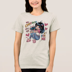 T-shirt En Tri-matière 🤖 mignon Kawaii Love My Chatbot Only Has Ai's for